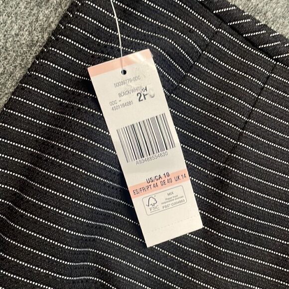 Le Suit Striped Midi Skirt, Size 10 - Picture 6 of 6